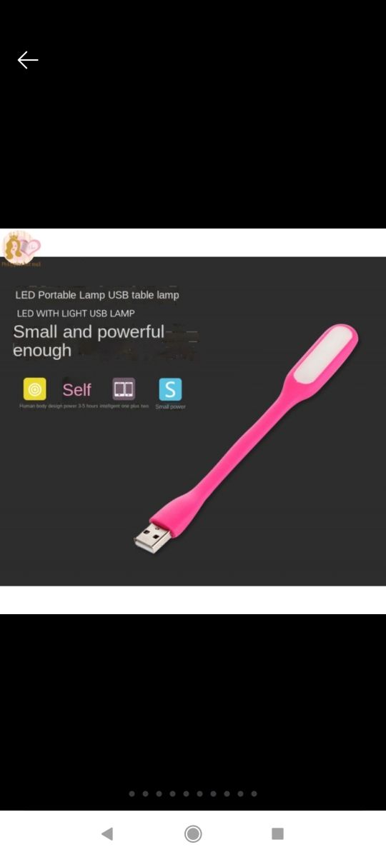 luz USB nueva flexible.  varios colores