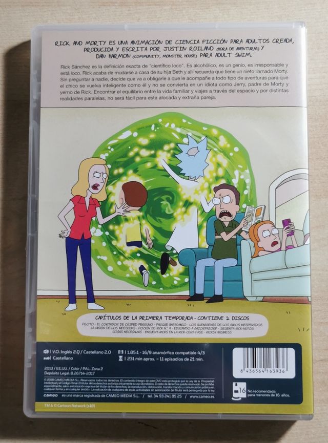 Rick y Morty Temporadas 01 Y 02