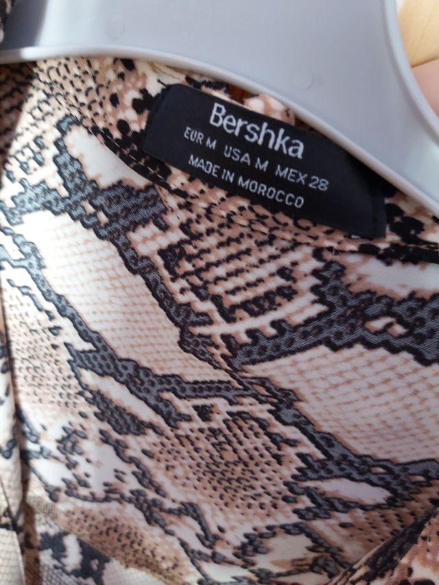 Vestido abotonado Animal print