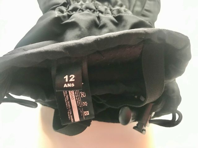 Guantes esquí Goretext talla 12 años