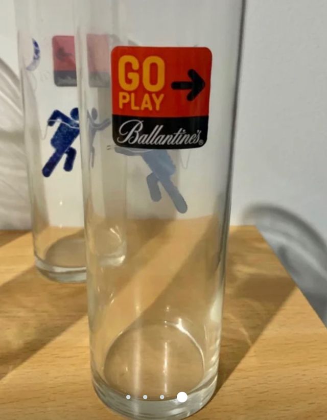 Juego vasos de tubo Ballantines