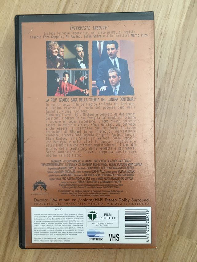Vhs el padrino 3