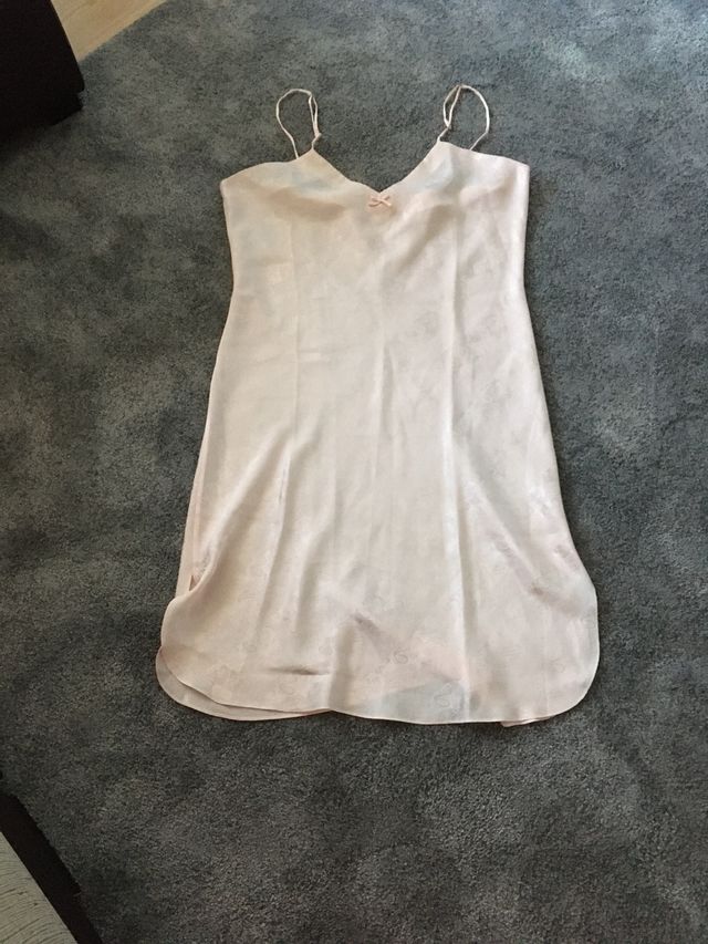 Camisón raso salmón