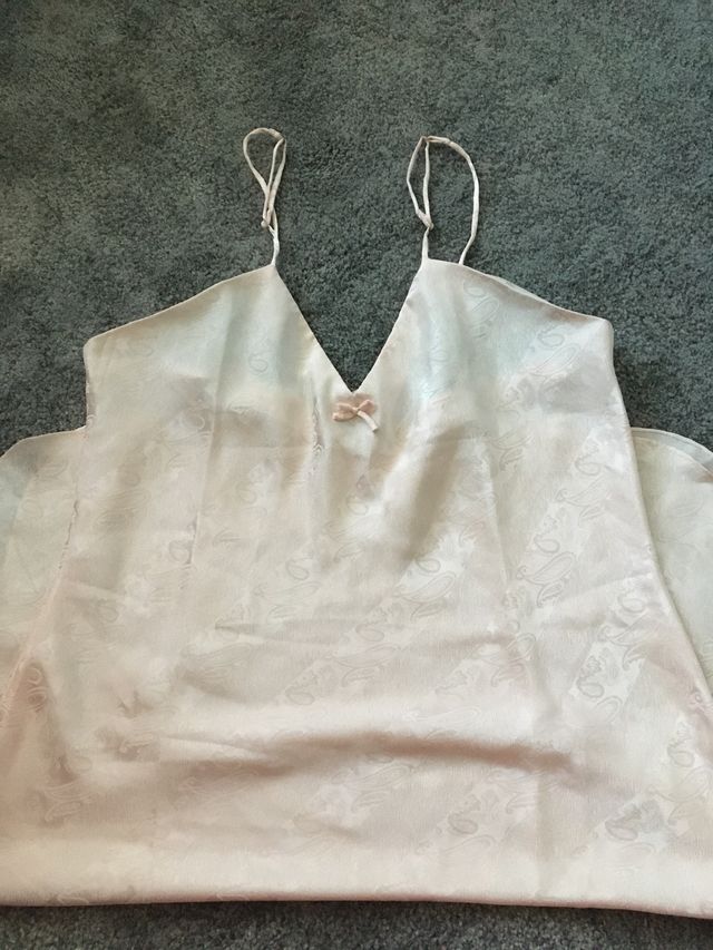 Camisón raso salmón