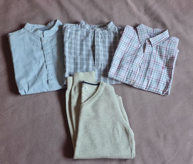 3 camisas y jersey. talla 8