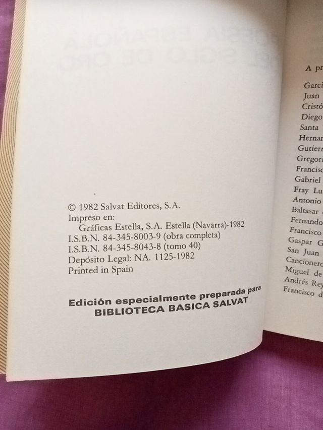 Poesía española del siglo de oro