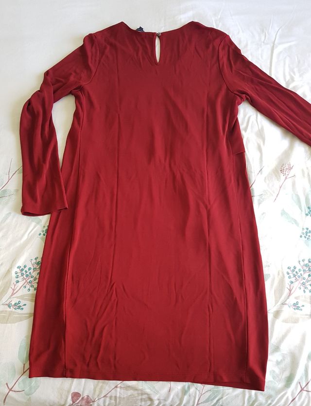 ⬇️ precio⬇️Vestido  Granate Tommy Hilfiger