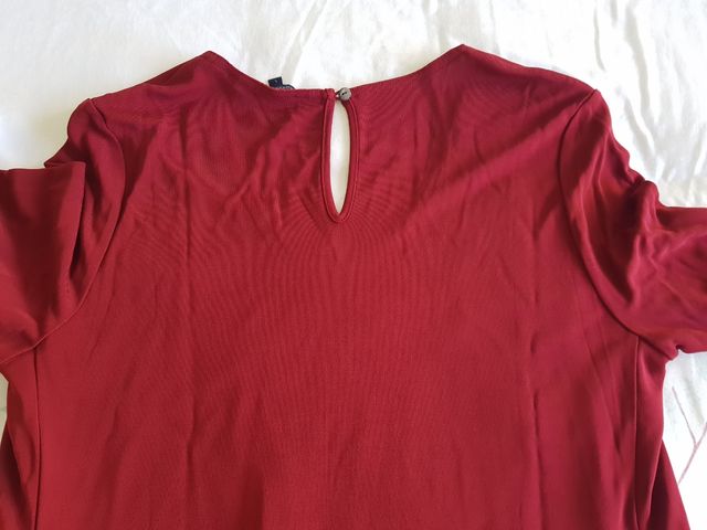 ⬇️ precio⬇️Vestido  Granate Tommy Hilfiger