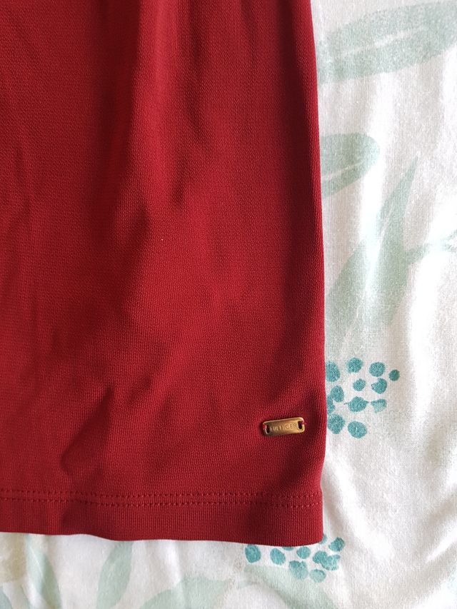 ⬇️ precio⬇️Vestido  Granate Tommy Hilfiger