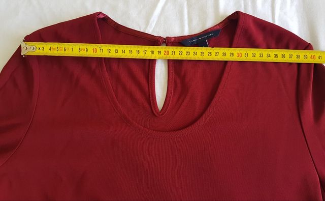 ⬇️ precio⬇️Vestido  Granate Tommy Hilfiger