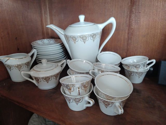 Juego de café antiguo. Vintage