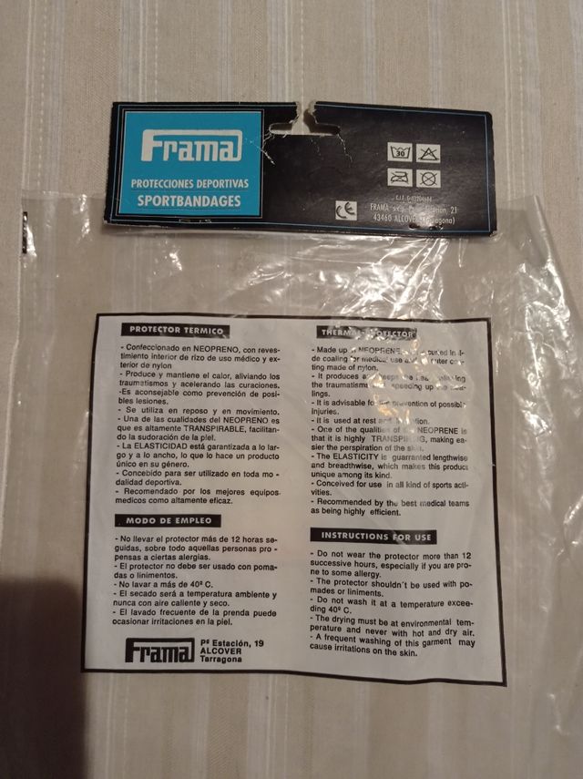 Rodillera "Frama" S - M - L. "NUEVO"