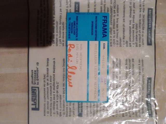 Rodillera "Frama" S - M - L. "NUEVO"