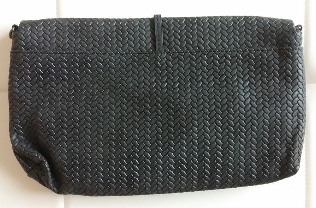BORSA/POCHETTE ECOPELLE GRIGIA