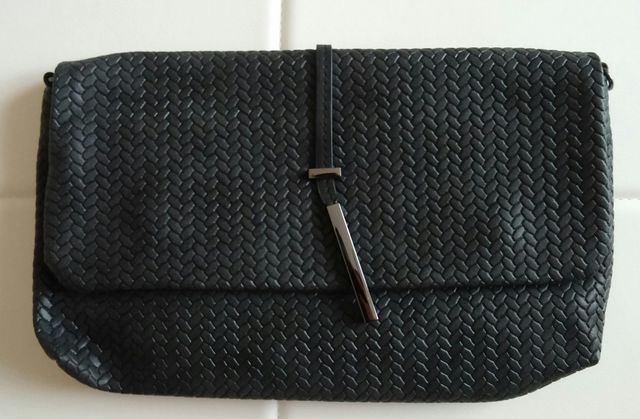 BORSA/POCHETTE ECOPELLE GRIGIA