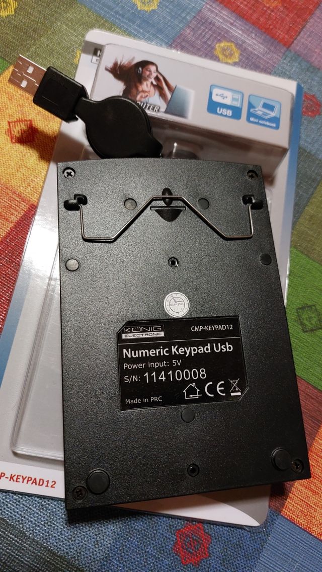 Teclado Nunérico USB Portatil