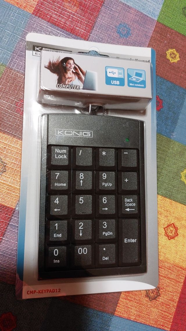 Teclado Nunérico USB Portatil