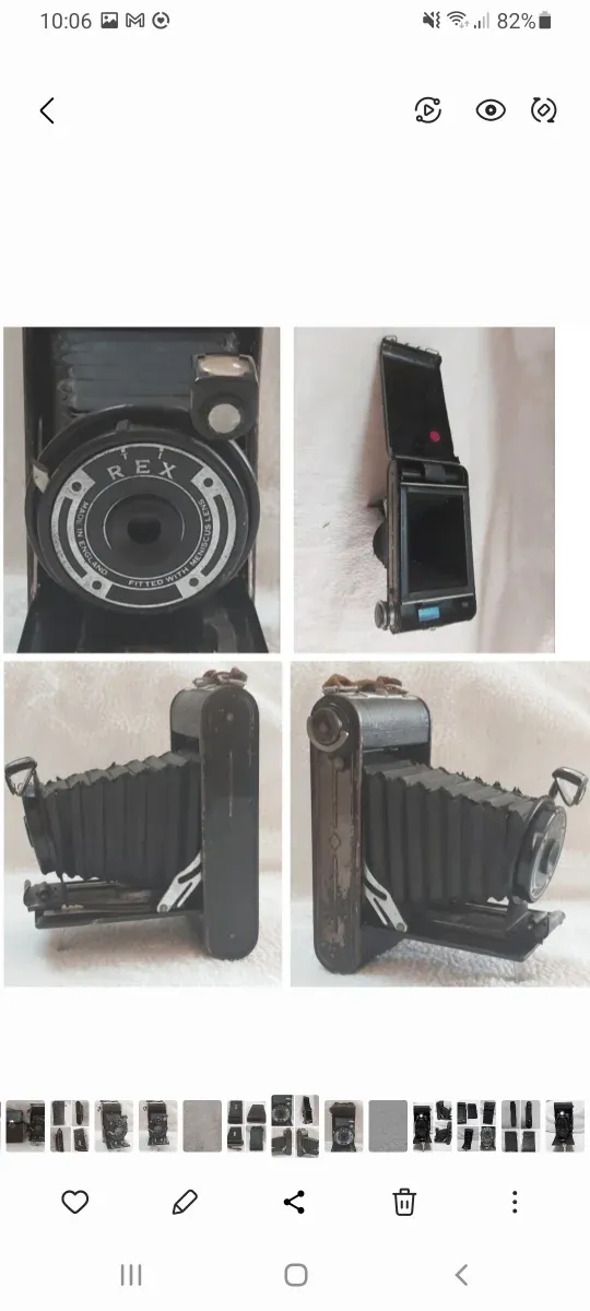 Antigua camaras de fuelle precio en la descripción