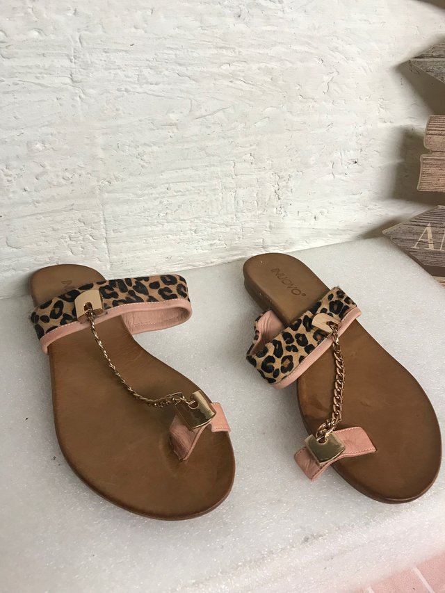 SANDALIA PLANA PIEL INUOVO talla 38