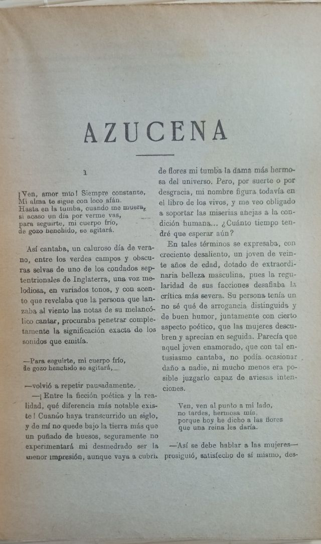 ANTIGUA NOVELA" AZUCENA &LEONOR "