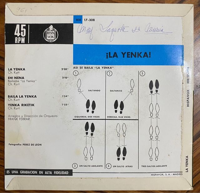 Johnny and charley-La Yenka - vinilo 7"