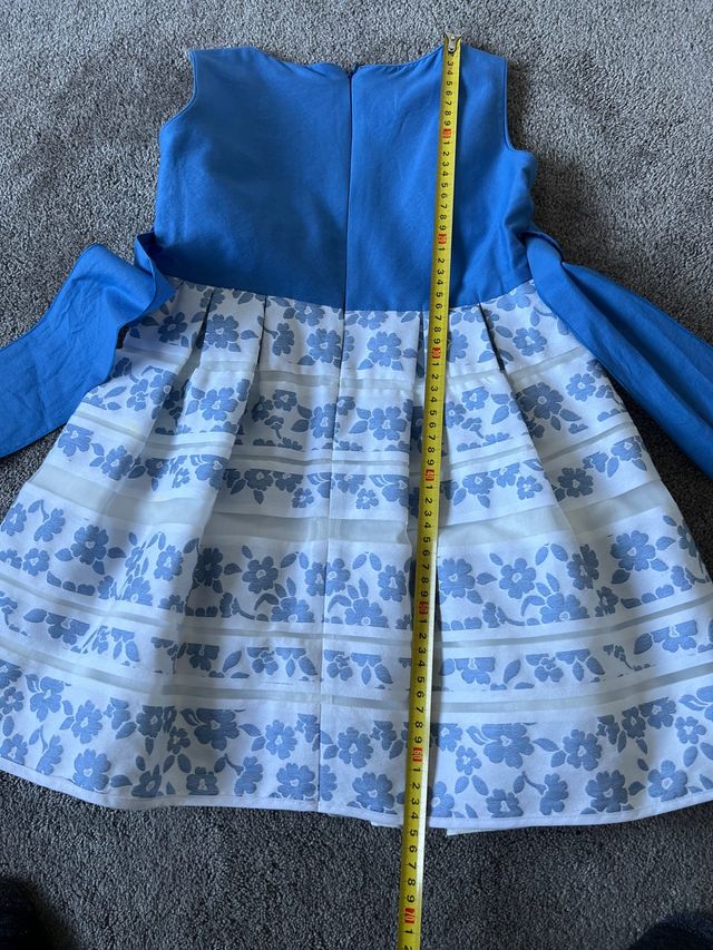 Vestido cerimónia/vestir con 3 forros interiores