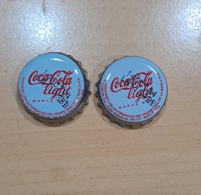 6 chapas Coca-Cola