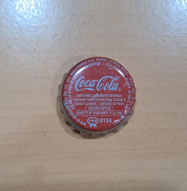 6 chapas Coca-Cola