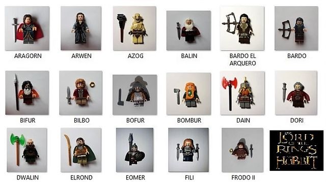 MINIFIGURAS LEGO HOBBIT / SEÑOR DE LOS ANILLOS