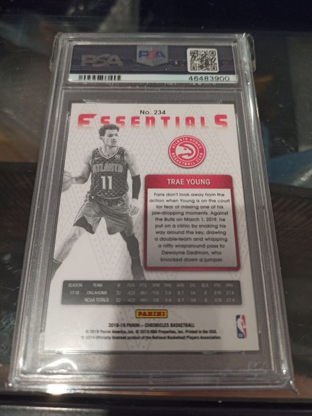 Trae Young Essentials Holo RC 19-20 Rookie PSA 9