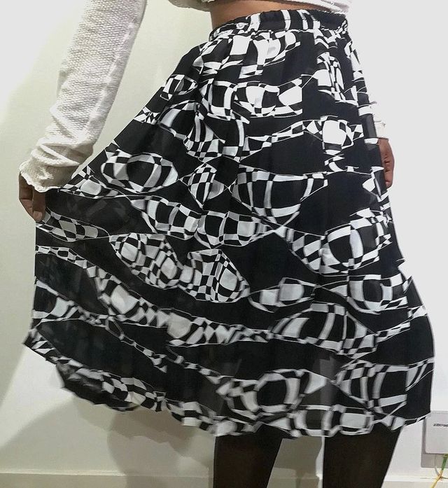 Falda vintage estampada