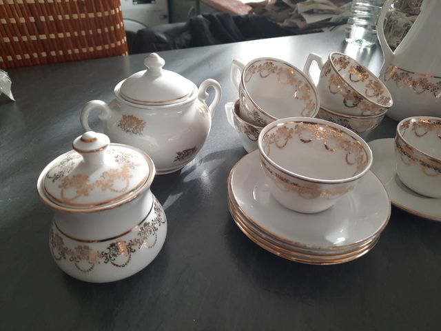 antiguo juego de café , de los años 50