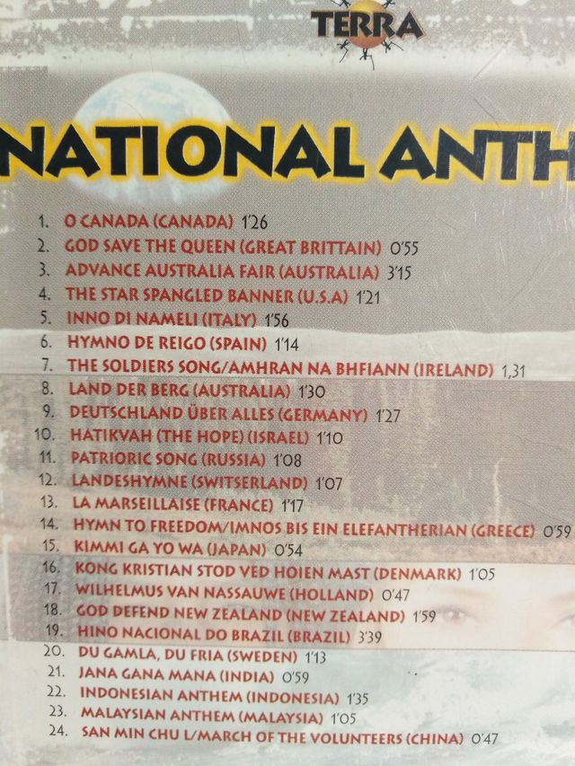 cd National Anthems