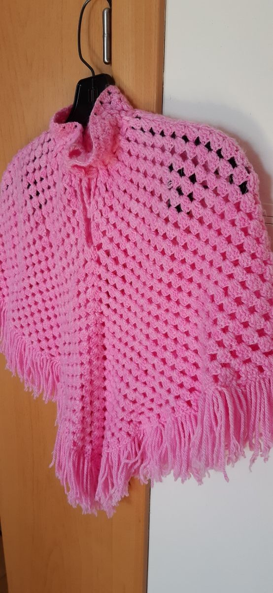 Capa poncho de niña para 3 a 6 años