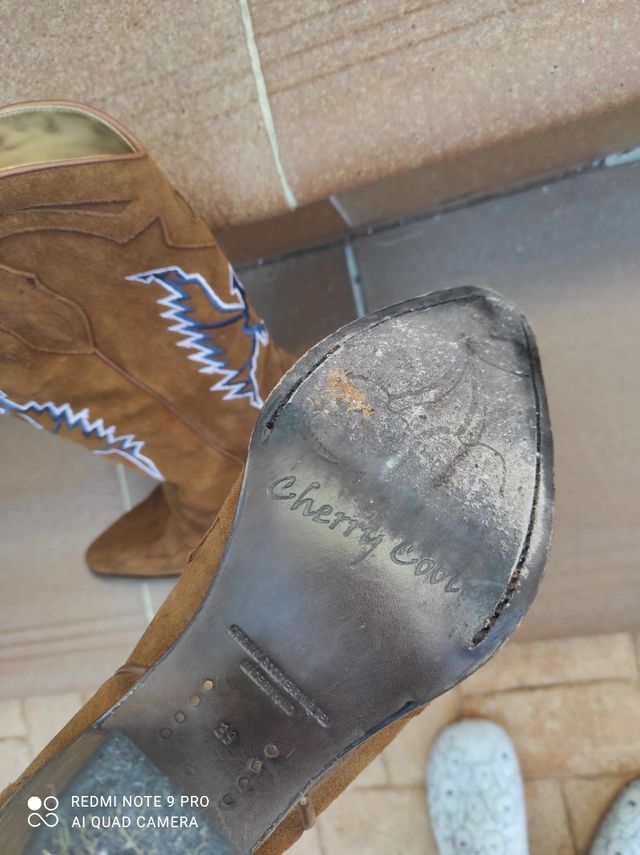 botas cowboy cherry cool 39