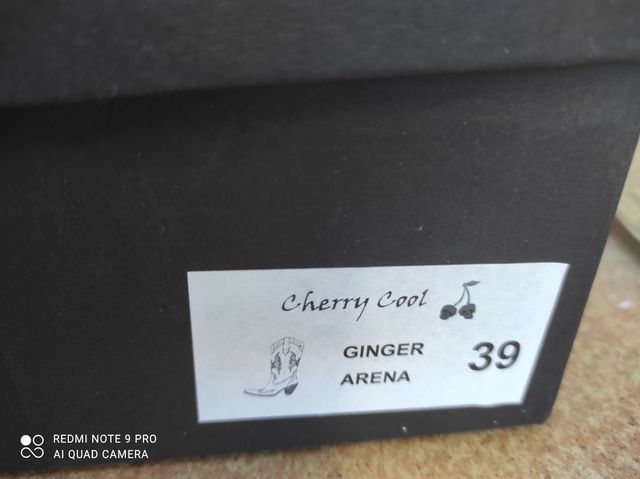botas cowboy cherry cool 39