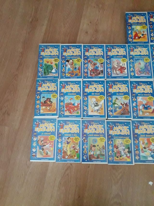 Curso inglés para niños 32 videos VHS.