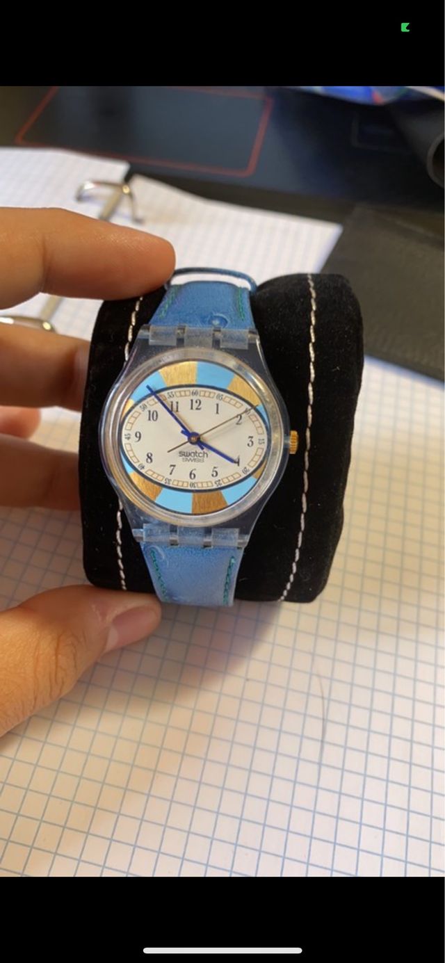 Orologio Swatch Swiss in pelle d'epoca(25 anni)