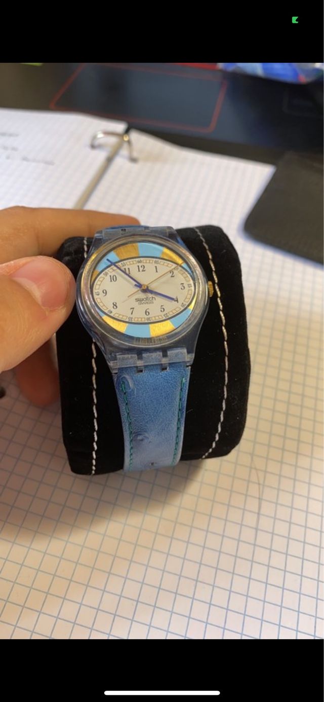 Orologio Swatch Swiss in pelle d'epoca(25 anni)