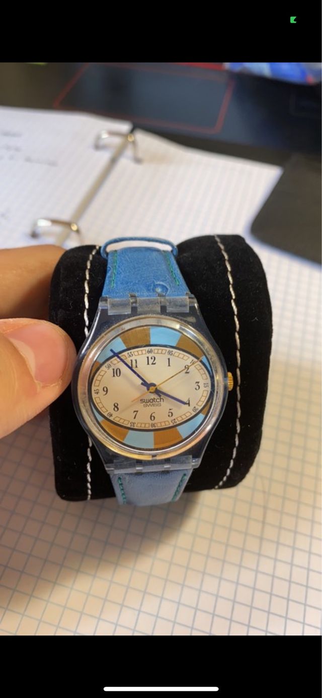 Orologio Swatch Swiss in pelle d'epoca(25 anni)