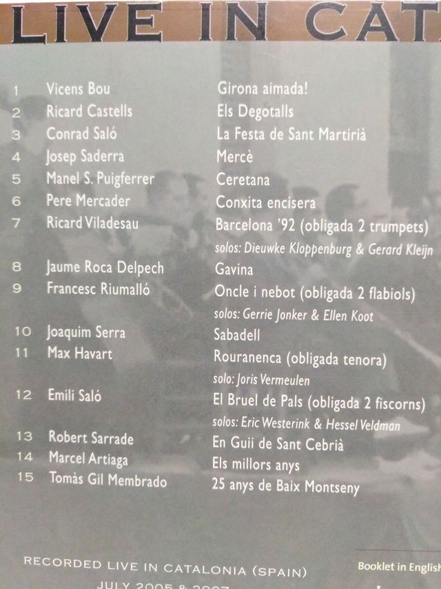 cd Cobla La Principal d'Amsterdam