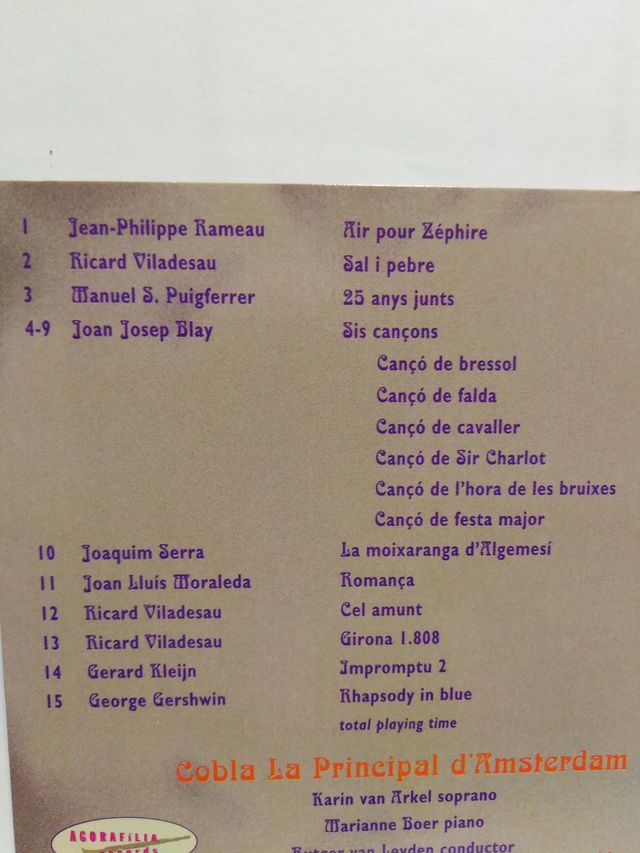 cd Cobla La Principal d'Amsterdam