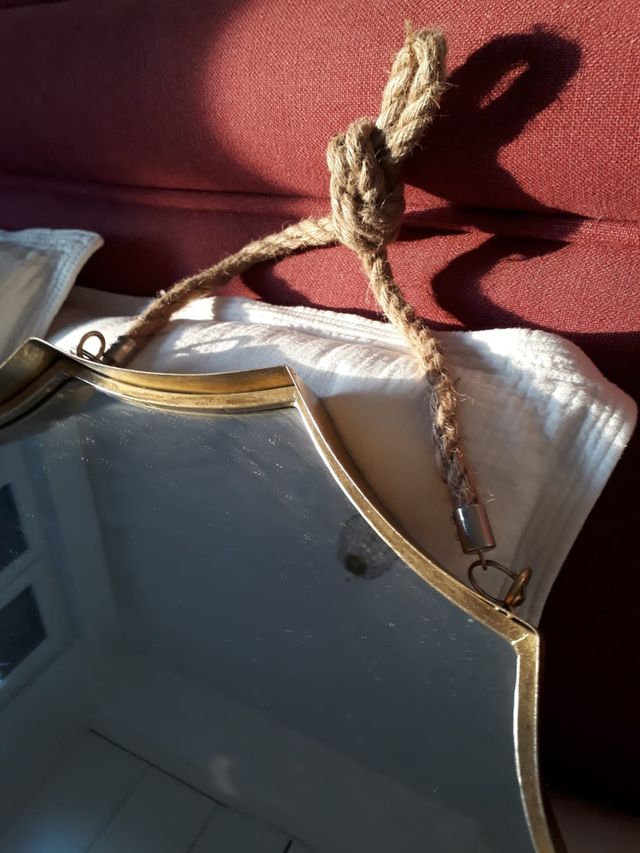 pareja espejos dorado