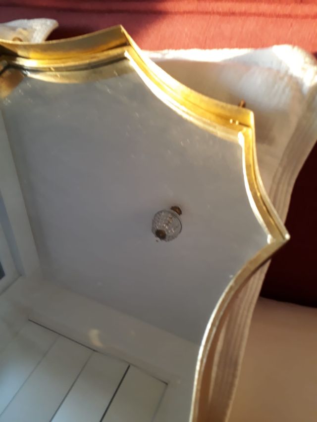 pareja espejos dorado