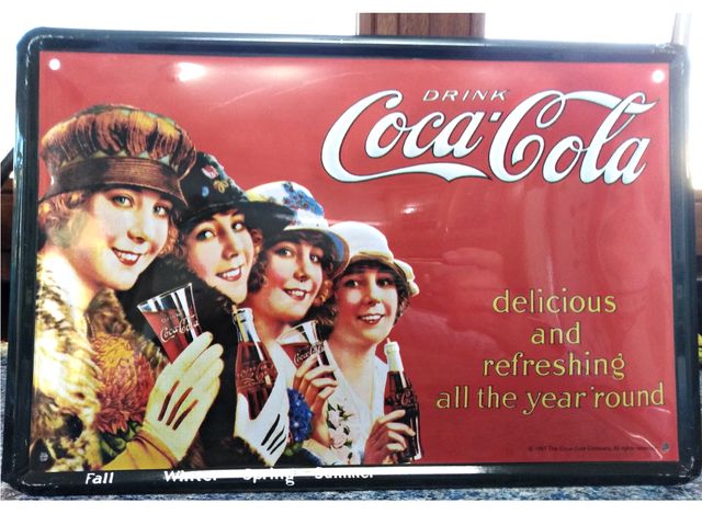 Cartel vintage Coca cola