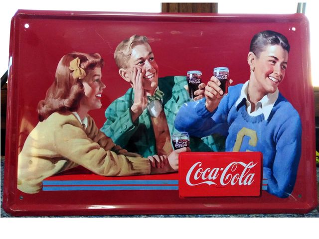 Cartel vintage Coca cola