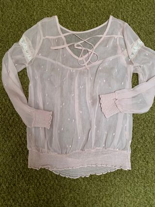 Blusa rosa palo zara de segunda mano por 4 EUR en Segovia en WALLAPOP