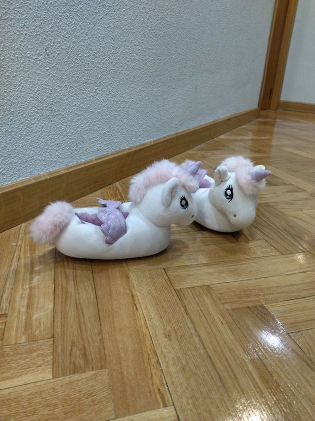 zapatillas niña peluche