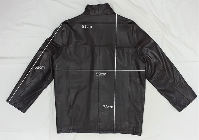 Chaqueta de cuero marrón XL y regalo abrigo