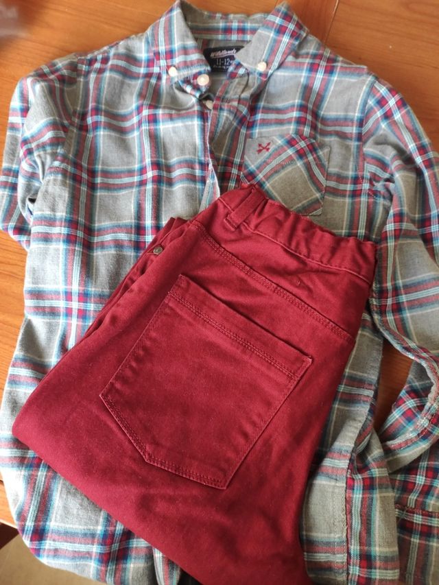conjunto camisa y pantalon